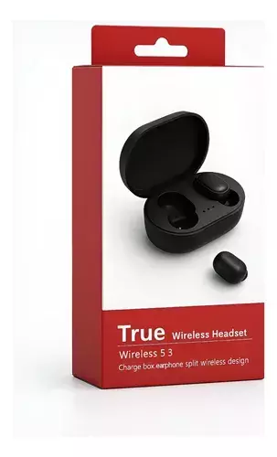 Fone De Ouvido Bluetooth Redmi Airdots True 5.3 Cor Preto