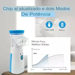 Inalador Nebulizador Portátil Atomizador Ultra-Sônico De Nó Baixo Para Crianças E Adultos na internet