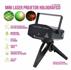 Mini Laser Stage Lighting Projetor Raio Holografico Dj Festa Balada Luzes 08 110/220v na internet