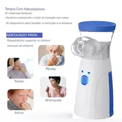 Inalador Nebulizador Portátil Atomizador Ultra-Sônico De Nó Baixo Para Crianças E Adultos - Rubino Atacadista 