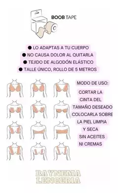 Cinta 5 metros (boob tape) - comprar online