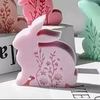 Molde de Silicona Conejo con Florcitas - comprar online