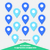 Papel de Parede Magnético - Mapa Índigo na internet
