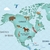 Papel de Parede - Mapa Animal Planet - Nina Moraes Design