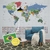 Papel de Parede Magnético - Mapa Flags - comprar online