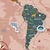Adesivo Magnético - Mapa Terra Coral - Nina Moraes Design
