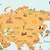 Adesivo - Mapa Terracota - comprar online