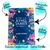 Bíblia King James Atualizada Letra Jumbo Azul Floral - com índice lateral e capa protetora