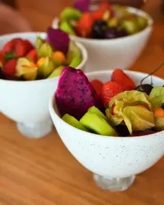 Conjunto com 4 Bowls - Branco/Cristal na internet