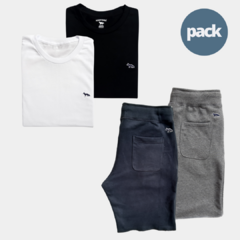Pack 2 Bermudas Algodón & 2 Remeras - comprar online
