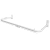 Arara Fixa de Parede 1,00m - Branco - comprar online
