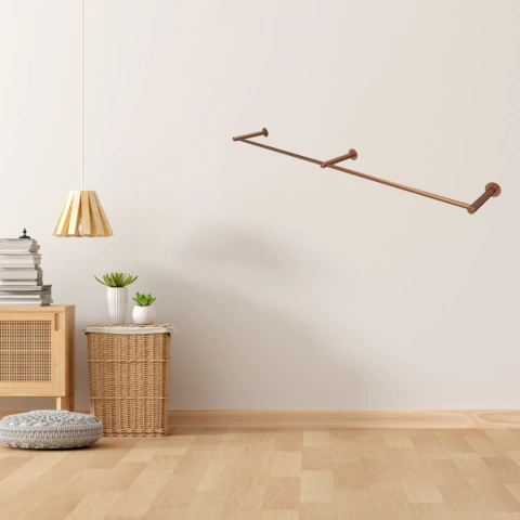 Arara Reta de Parede 3,00m Rose