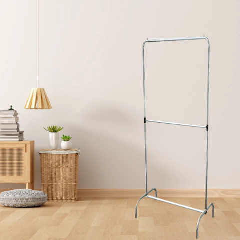 Arara Desfile c/ Dois Cabideiros 0,60cm Cromada