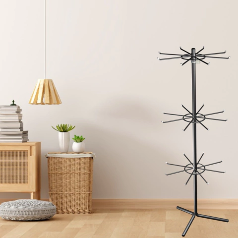 Expositor Giratório Meieiro De Chão PRETO