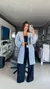 Cardigan casaco Believe Nube en tela mousse