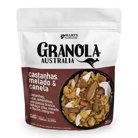 GRANOLA HARTS LOW CARB 300G - CASTANHAS, MELADO E CANELA