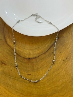 CHOKER BOLINHAS EM AÇO INOX - comprar online