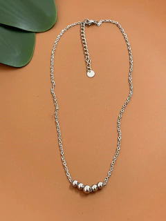 CHOKER BOLINHAS EM AÇO INOX