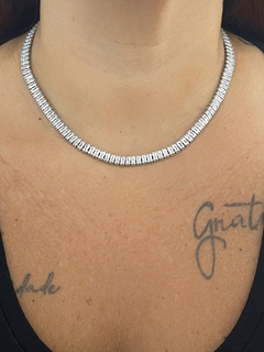 CHOKER RIVIERA ZIRCÔNIA EM AÇO INOX - comprar online