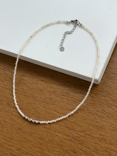 CHOKER CRISTAIS CITRINO EM AÇO INOX