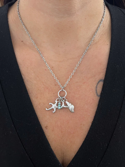 COLAR MAR ARGOLA EM AÇO INOX