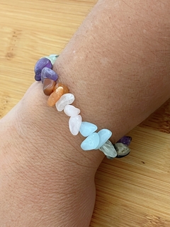 PULSEIRA CASCALHOS CAMINHO DAS PEDRAS EM AÇO INOX - comprar online