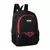 MOCHILA PONY NEGRO ROJA 17X11X6