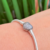 Pulseira Coração Cravejado para Berloques 3MM - Sem Gravação na internet