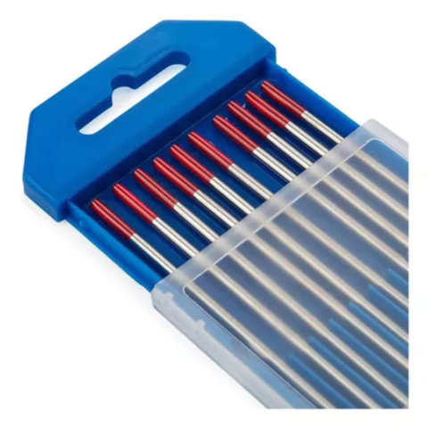 Eletrodo de Tungstênio Vermelho 1/8" (3,2mm) c/2% Thorio - Energyarc - caixa com 10 unidades