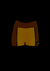 Short Biker basic marrom e caramelo