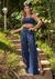 Calça fenda malha