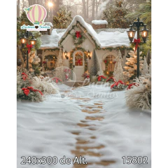 FUNDO FOTOGRÁFICO EM MALHA NATAL REF. 12019 - loja online