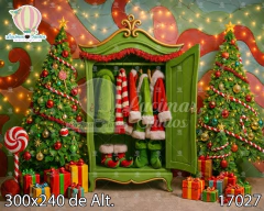 FUNDO FOTOGRÁFICO EM MALHA NATAL REF. 17027 - comprar online