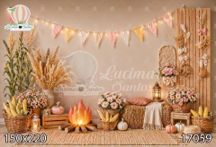 FUNDO FOTOGRÁFICO EM MALHA JUNINO REF. 17059