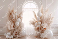 FUNDO FOTOGRÁFICO EM MALHA FLORES REF. 17291 - comprar online