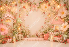 FUNDO FOTOGRÁFICO EM MALHA MORANGOS REF. 17248 - comprar online
