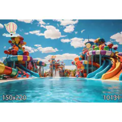 FUNDO FOTOGRÁFICO EM MALHA PISCINA REF. 10131