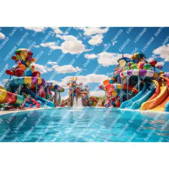 FUNDO FOTOGRÁFICO EM MALHA PISCINA REF. 10131 - comprar online