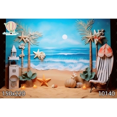 FUNDO FOTOGRÁFICO EM MALHA PRAIA REF. 10140