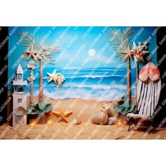 FUNDO FOTOGRÁFICO EM MALHA PRAIA REF. 10140 - comprar online