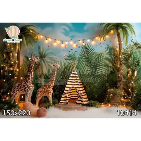 FUNDO FOTOGRÁFICO EM MALHA SAFARI REF. 10414