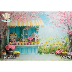 FUNDO FOTOGRÁFICO EM MALHA JARDIM REF. 10479
