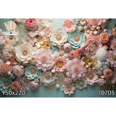 FUNDO FOTOGRÁFICO EM MALHA FLORAL REF. 10705