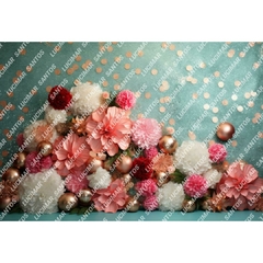 FUNDO FOTOGRÁFICO EM MALHA FLORAL REF. 10706 - comprar online