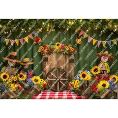 FUNDO FOTOGRÁFICO EM MALHA JUNINO REF. 10928 - comprar online