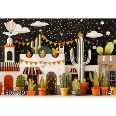 FUNDO FOTOGRÁFICO EM MALHA JUNINO REF. 11141