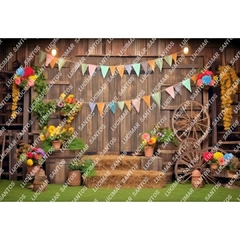 FUNDO FOTOGRÁFICO EM MALHA JUNINO REF. 11184 - comprar online