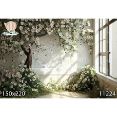 FUNDO FOTOGRÁFICO EM MALHA FLORAL REF. 11224 - comprar online