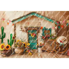 FUNDO FOTOGRÁFICO EM MALHA JUNINO REF. 11284 - comprar online