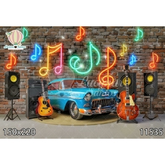 FUNDO FOTOGRÁFICO EM MALHA MUSICA REF. 11535